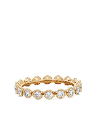 Shop Annoushka 18kt Yellow Gold Marguerite Diamond Eternity Ring