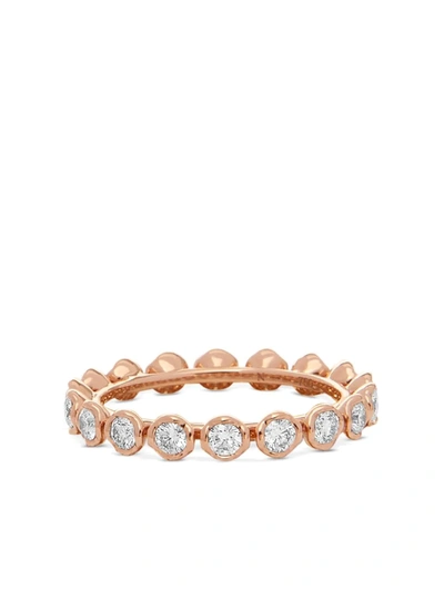 Shop Annoushka 18kt Rose Gold Marguerite Diamond Eternity Ring In Rosa