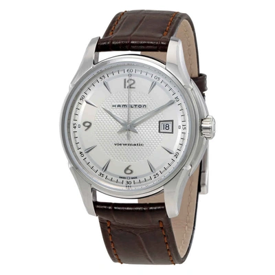 Shop Hamilton Jazzmaster Viewmatic Automatic Mens Watch H32515555 In Brown / Silver / Skeleton