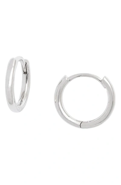 Nordstrom Everyday Sterling Silver Huggie Hoop Earrings In Silver