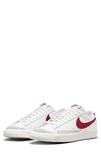 Shop Nike Blazer Low '77 Sneaker In White/red