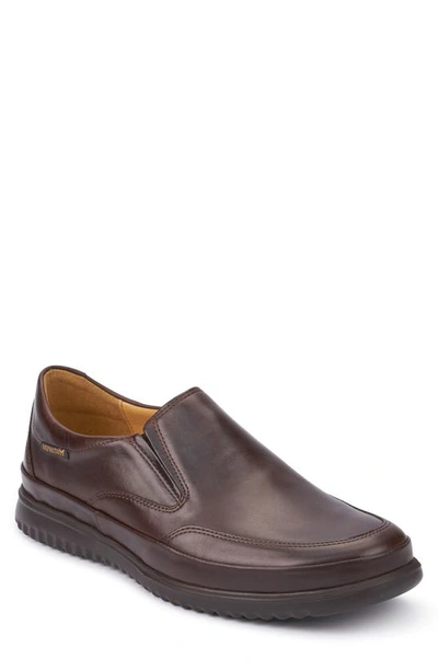 Shop Mephisto Twain Slip-on In Brown Leather