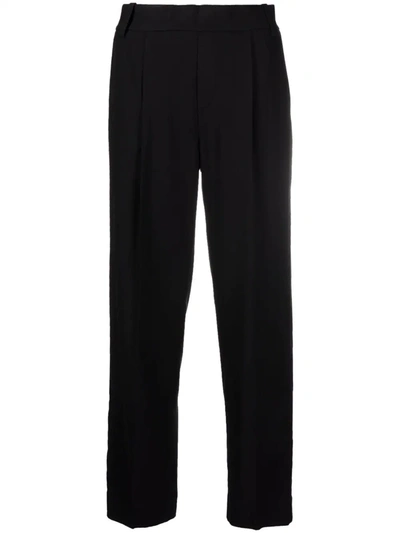 Shop Vince Cropped Tailored Trousers In Black