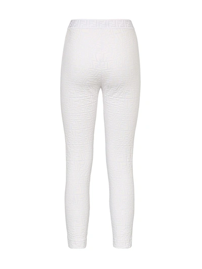 Shop Fendi Trousers White
