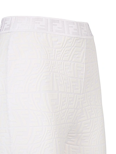 Shop Fendi Trousers White