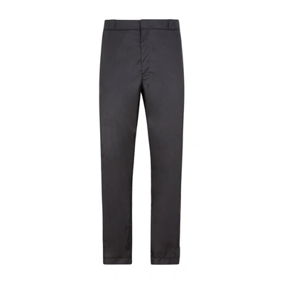 Shop Prada Re-nylon Skinny Pants In Black