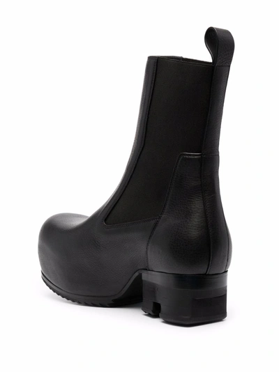 Shop Rick Owens Chunky-sole Leather Boots In Black