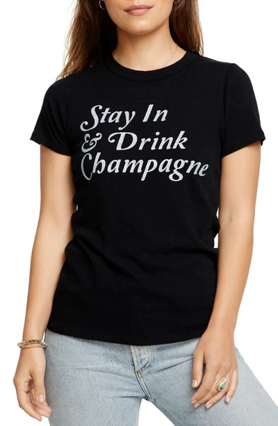 Shop Chaser Stay In Graphic Tee In True Blk