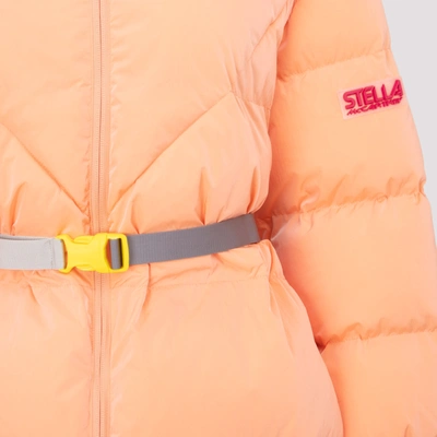 Shop Stella Mccartney Kayla Padded Jacket In Pink &amp; Purple