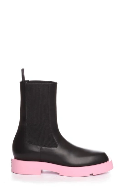 Shop Givenchy Squared Chelsea Boot In Black