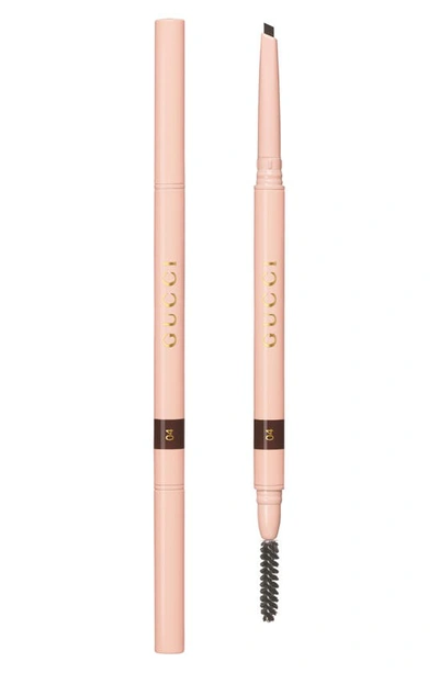 Shop Gucci Stylo À Sourcils Waterpoof Eyebrow Pencil In 04 Brun