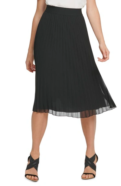 Shop Dkny Sportswear Sportswear Pleated Skirt In Black