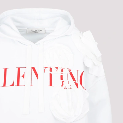 Shop Valentino Atelier Blossom Sweatshirt In White