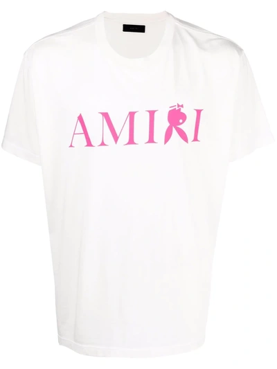 Shop Amiri X Playboy Logo-print T-shirt In Weiss