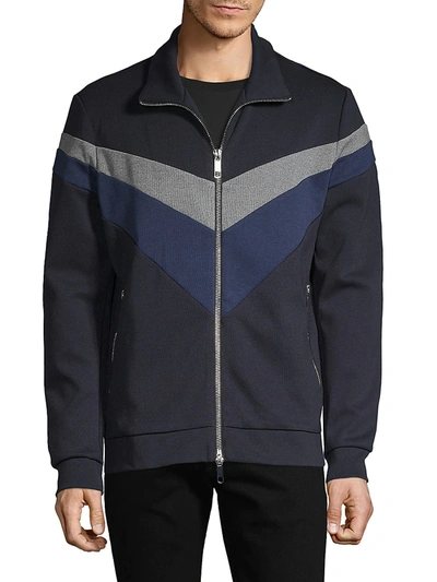 Shop Antony Morato Men's Full-zip Jacket - Navy - Size M