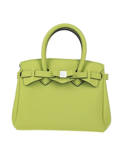 Shop Save My Bag Handbags In Military Green