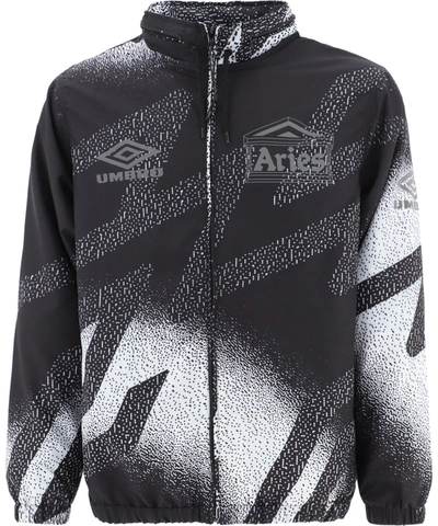 X Umbro Spray-paint Jacket In Black