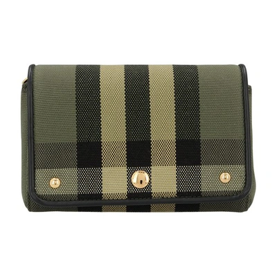 Shop Burberry Hackberry Bag In Military Green