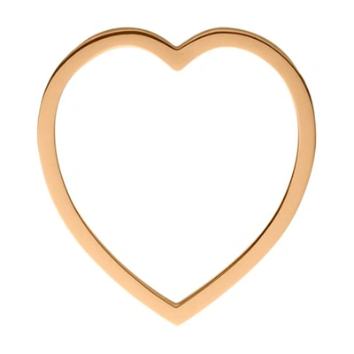 Shop Repossi Antifer Heart Ring In Pink Gold