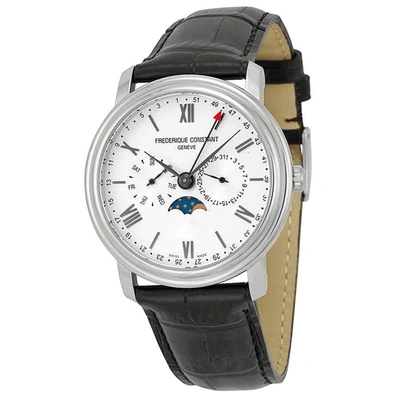 Shop Frederique Constant Business Timer Mens Watch Fc-270sw4p6 In Brown / Gold / Silver