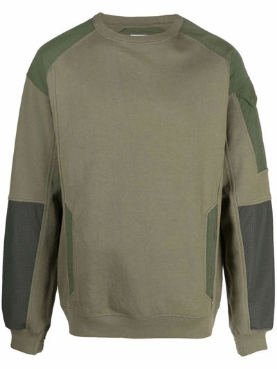 Shop Maharishi Riverine 2.0 Tech Crewneck Sweatshirt In 绿色