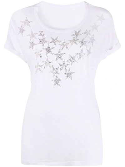 Shop Zadig & Voltaire Star-print Short-sleeved T-shirt In 白色