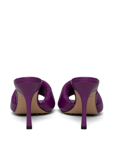 Shop Bottega Veneta Lido Sandals Gumdrop Purple