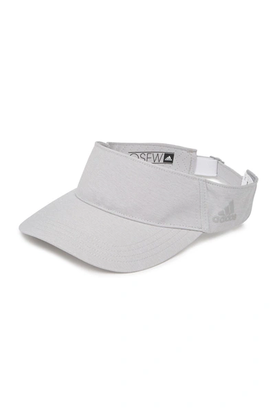 Shop Adidas Golf Crestable Heathered Visor In Grey Two F17