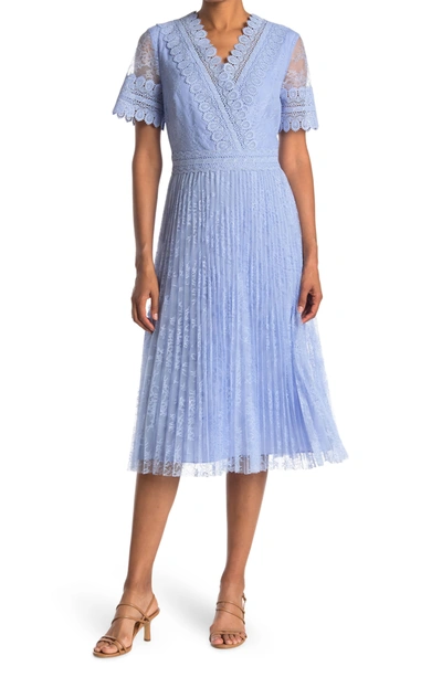 Shop Ted Baker Sonyyia Faux Wrap Dress In Lt-blue