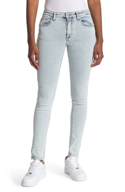 Shop Off-white Skinny Jeans In Blue