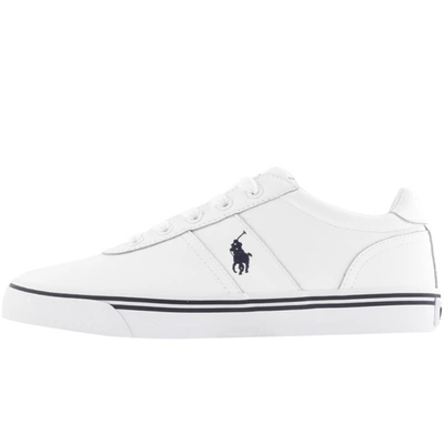 Ralph Lauren Leather Hanford Sneakers In White | ModeSens