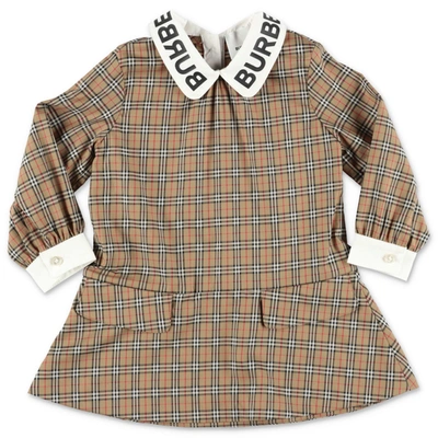 Shop Burberry Dress In Check