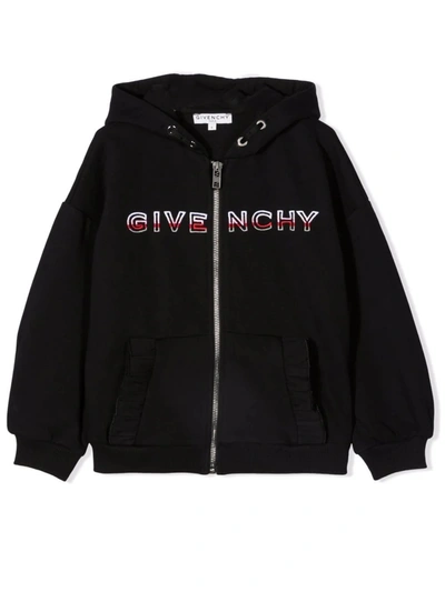 Shop Givenchy Little Girl Sweatshirt With Print In Black