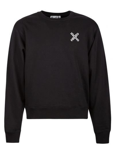 Shop Kenzo Classic Sport Sweatshirt In Black/white