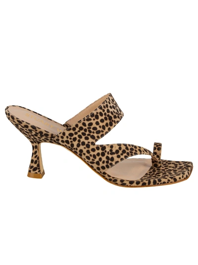 Shop Stuart Weitzman Lyla 75 Sandals In Cheetah