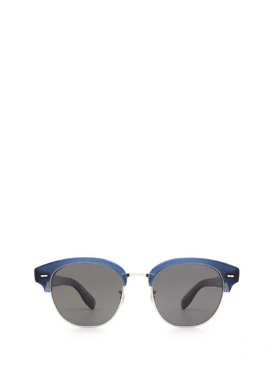 Shop Oliver Peoples Ov5436s Deep Blue Sunglasses