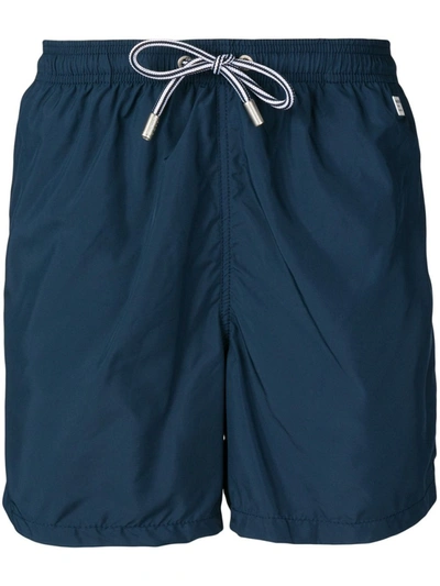 Shop Mc2 Saint Barth Navy Blue Swim Shorts