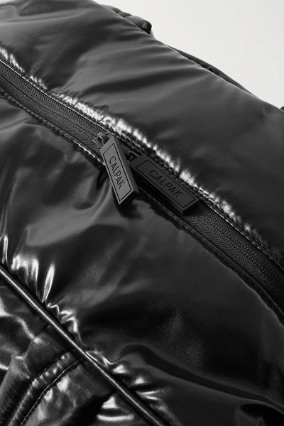 Calpak Luka Glossed-shell Weekend Bag In Matte Black