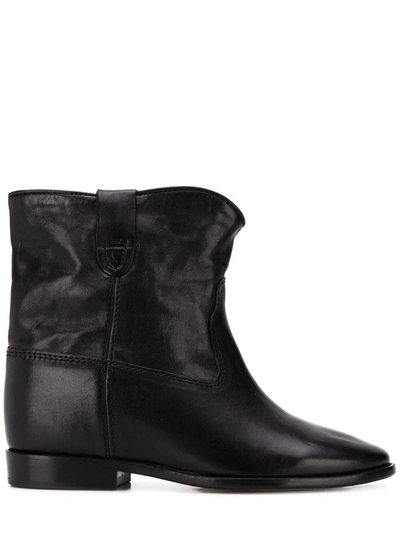 Shop Isabel Marant Black Crisi Ankle Boots In Nero