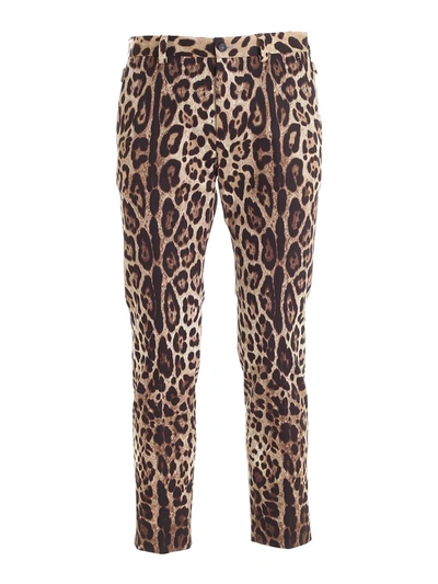 Shop Dolce & Gabbana Animal Print Pants
