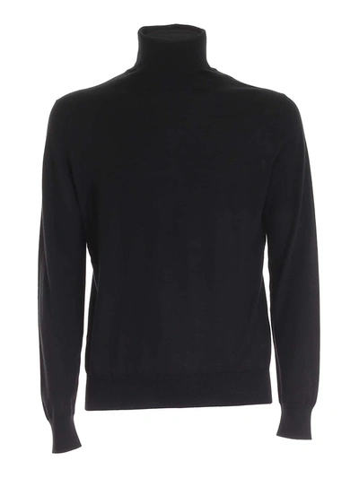 Shop Ermenegildo Zegna Turtleneck Sweater In Black