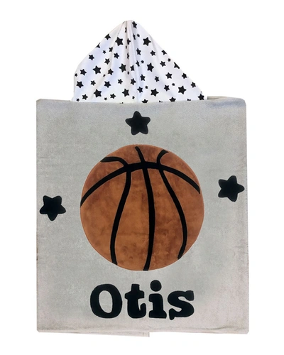 Shop Boogie Baby Kid's Basketball Star-print Hooded Towel, Personalized