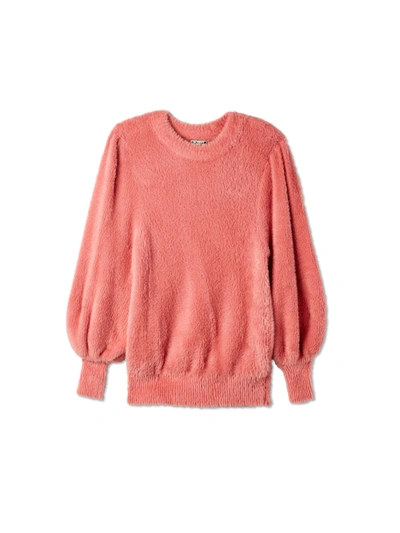 Shop For Love & Lemons Whitney Mohair Cardigan In Rose