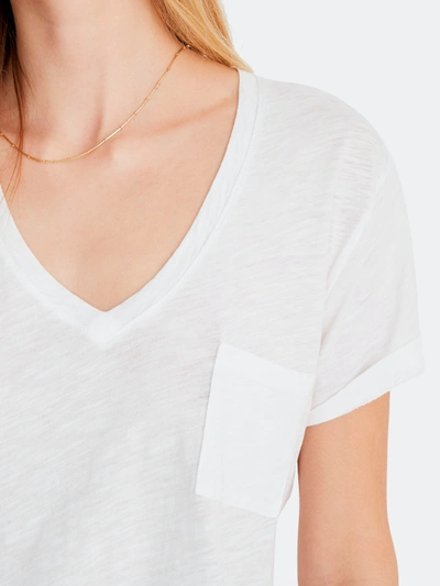 Shop Madewell Whisper Cotton V-neck Tee In Heather Iron