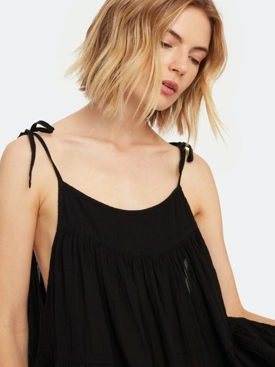 Shop Honorine Peri Tiered Mini Dress In Black