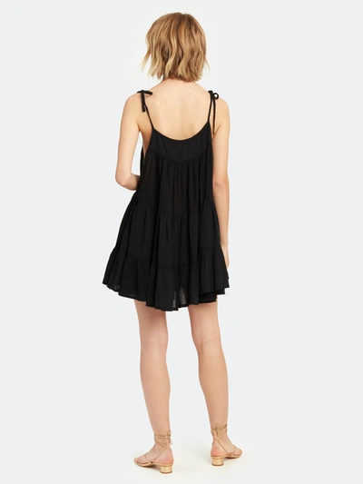 Shop Honorine Peri Tiered Mini Dress In Black