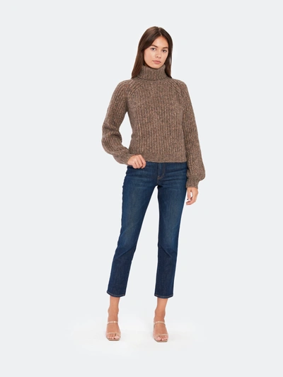 Shop Baum Und Pferdgarten Collins Oversized Knit Turtleneck Sweater In Rawhide