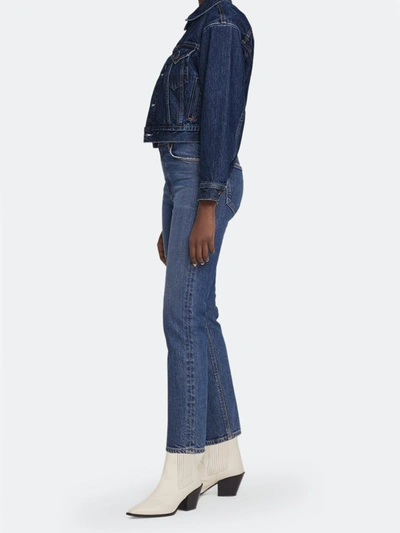 Shop Agolde Wilder High Rise Ankle Cut Straight Fit Jean In Hype