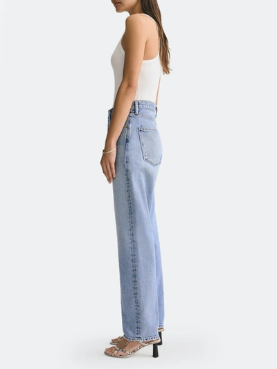 Shop Agolde 90's Mid Rise Full-length Loose Fit Jeans In Snapshot