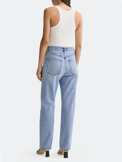 Shop Agolde 90's Mid Rise Full-length Loose Fit Jeans In Snapshot